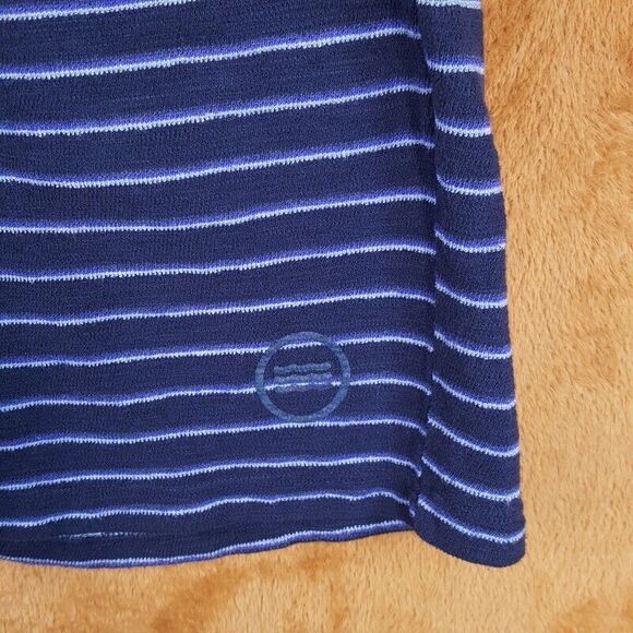 SOL ANGELES Mens Shorts Medium Blue Pull On CAPRI STRIPE Logo Drawstring $118 - Picture 2 of 10